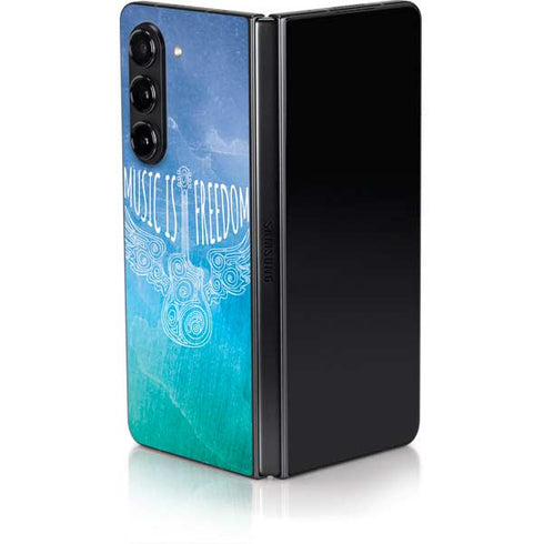 Music Is Freedom Galaxy Z Fold5 5G Skin